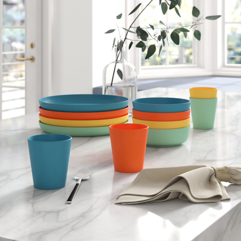Melamine outdoor dinnerware sets